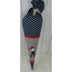 Schultüte, Zuckertüte, Skater auf Wunsch mit Namen und Einschulungstag bestickt  70 cm Länge