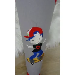 Schultüte, Zuckertüte, Skater auf Wunsch mit Namen und Einschulungstag bestickt  70 cm Länge