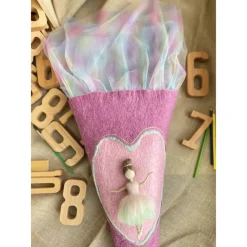 Schultüte Zuckertüte Wollfilz Ballerina Einschulung Filztüte Mädchen