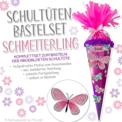 Schultüten Bastelset "Schmetterlinge"