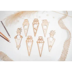 Schultütenanhänger, Holzanhänger Schultüte, Einschulungsgeschenk, Schultütendeko, Geschenk zur Einschulung, Gastgeschenk