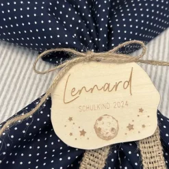 Schultütenanhänger "Weltraum", personalisiert mit Namen