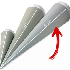 Schultüten-Bastelset  | Papprohling + Inlettkissen für Schultüte, Schultütenkissen, Zuckertüte