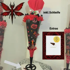 Schultüte/Zuckertüte Drachen mit deinem inkl. Name, perfekt für deine Einschulung