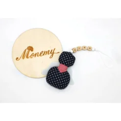 Schutzengel / Glücksbringer Anhänger dunkelblau mit Namen personalisiert / Schutzengel Taufe / Engel aus Stoff