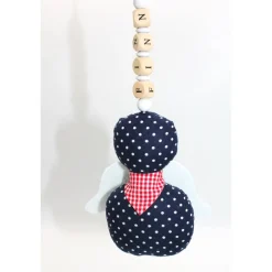 Schutzengel / Glücksbringer Anhänger dunkelblau mit Namen personalisiert / Schutzengel Taufe / Engel aus Stoff