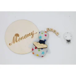 Schutzengel / Glücksbringer bunte Sterne mit Namen / Schutzengel Taufe / Engel aus Stoff