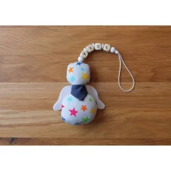Schutzengel / Glücksbringer bunte Sterne mit Namen / Schutzengel Taufe / Engel aus Stoff