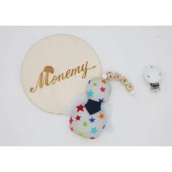 Schutzengel / Glücksbringer bunte Sterne mit Namen / Schutzengel Taufe / Engel aus Stoff