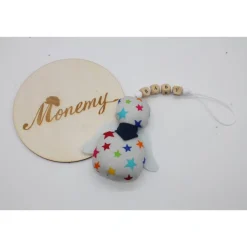 Schutzengel / Glücksbringer bunte Sterne mit Namen / Schutzengel Taufe / Engel aus Stoff