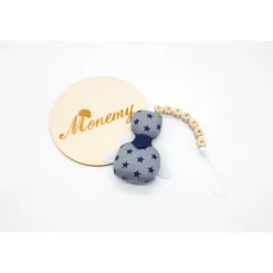 Schutzengel / Glücksbringer grau Sterne mit Namen personalisiert / Schutzengel Taufe / Engel aus Stoff / Geschenk Geburt