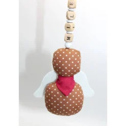 Schutzengel / Glücksbringer beige mit Namen personalisiert / Schutzengel Taufe / Engel aus Stoff / Geschenk Geburt