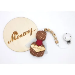 Schutzengel / Glücksbringer beige mit Namen personalisiert / Schutzengel Taufe / Engel aus Stoff / Geschenk Geburt