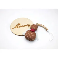 Schutzengel / Glücksbringer beige mit Namen personalisiert / Schutzengel Taufe / Engel aus Stoff / Geschenk Geburt