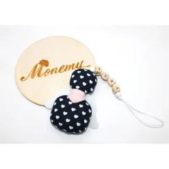 Schutzengel / Glücksbringer dunkelblau Herz mit Namen