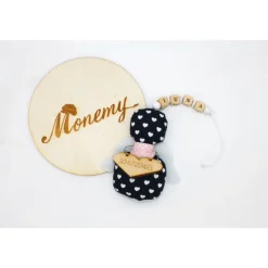 Schutzengel / Glücksbringer dunkelblau Herz mit Namen