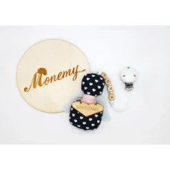 Schutzengel / Glücksbringer dunkelblau Herz mit Namen