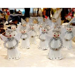 Schutzengel aus Eierkarton 7,5 cm hoch