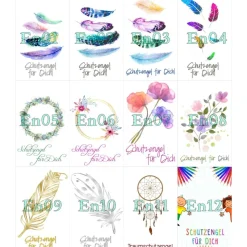 Schutzengel Ballerina silberfarben dunkelblau – Glücksbringer Anhänger Geschenk