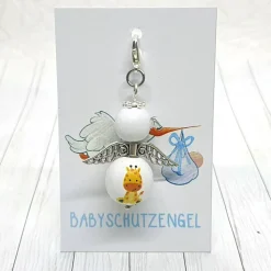 Schutzengel Giraffe aus Holzperlen – Süßer Glücksbringer & Geschenk