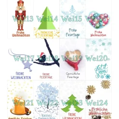 Schutzengel Glasperlen silber Tanne – Weihnachtsengel mit Karabiner & Schmuckkarte