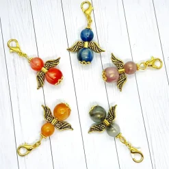 Schutzengel goldfarben/grau – Glücksbringer & Geschenk mit Schmuckkärtchen