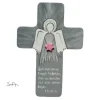 Schutzengel Kreuz für Mädchen Taufkreuz, Kinderkreuz Geschenk zur Taufe / Geburt