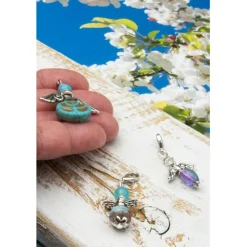 Schutzengel Set, Schlüsselanhänger, Taschenbaumler, Geschenkidee, Unisex, Mitbringsel, Adventskalenderfüllung