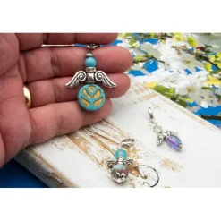 Schutzengel Set, Schlüsselanhänger, Taschenbaumler, Geschenkidee, Unisex, Mitbringsel, Adventskalenderfüllung