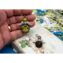 Schutzengel Set, Schlüsselanhänger, Taschenbaumler, Geschenkidee, Mitbringsel, Adventskalenderfüllung