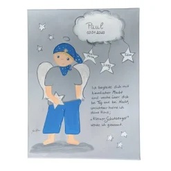 Schutzengelbild Schutzengel Junge Bild zur Taufe Geburt