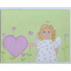 Schutzengelbild Schutzengel Bild für Mädchen zur Taufe Geburt