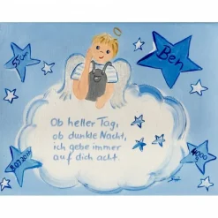 Schutzengelbild Schutzengel Bild  Junge zur Taufe Geburt