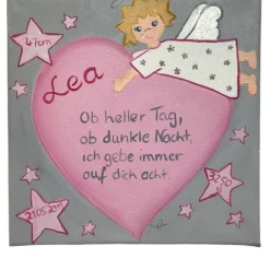 Schutzengelbild Schutzengel Bild Mädchen zur Taufe Geburt