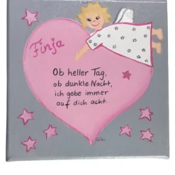 Schutzengelbild Schutzengel Bild Mädchen zur Taufe Geburt