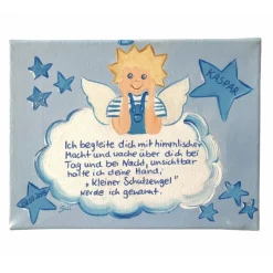 Schutzengelbild Schutzengel Bild für Jungen zur Taufe Geburt