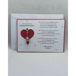 Schutzengelkarte, Karte mit abnehmbaren Schutzengel, Zum Muttertag