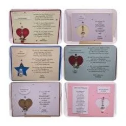 Schutzengelkarte, Karte mit abnehmbaren Schutzengel, Zum Geburtstag