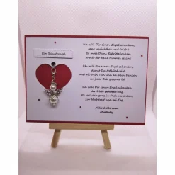 Schutzengelkarte zum Muttertag, Engel mit Karabiner