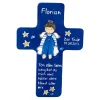Schutzengelkreuz für Jungs Taufkreuz, Kinderkreuz Geschenk zur Taufe / Geburt