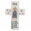 Schutzengelkreuz für Mädchen Taufkreuz, Kinderkreuz Geschenk zur Taufe / Geburt