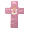 Schutzengelkreuz für Mädchen Taufkreuz, Kinderkreuz Geschenk zur Taufe / Geburt