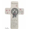 Schutzengelkreuz für Mädchen Taufkreuz, Kinderkreuz Geschenk zur Taufe / Geburt/Kommunion