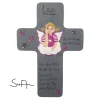 Schutzengelkreuz für Mädchen Taufkreuz, Kinderkreuz Geschenk zur Taufe / Geburt