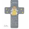 Schutzengelkreuz  Mädchen Taufkreuz, Kinderkreuz Geschenk zur Taufe / Geburt