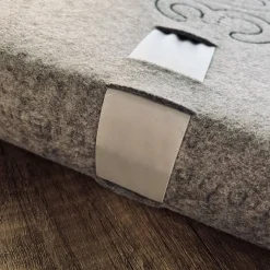 Schutzumschlag SCHLEIFE Fotoalbum Wollfilz bestickt personalisierbar