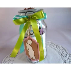 Schwangerschaft / Schwangerschafts-Survival-Kit / Befülltes Glas mit Bügelverschluss für die Schwangere