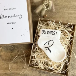 Schwangerschaft verkünden Geschenkbox Nr. 02 | Du wirst Oma / Du wirst Opa / Du wirst Tante / Du wirst Onkel