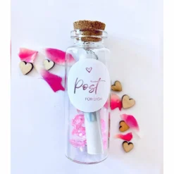 Schwangerschaft verkünden / Mädchen / Geschenk /Geschlecht verkünden / es wird ein Mädchen / Flaschenpost  / ich bin sch