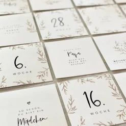 Schwangerschafts-Meilensteinkarten CHLOE